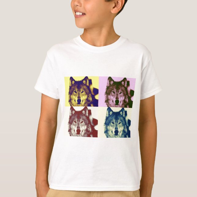 Pop Art Wolf T-Shirt (Front)
