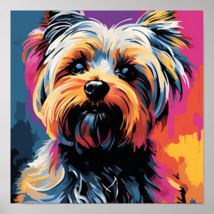 Pop Art Yorkshire Terrier print