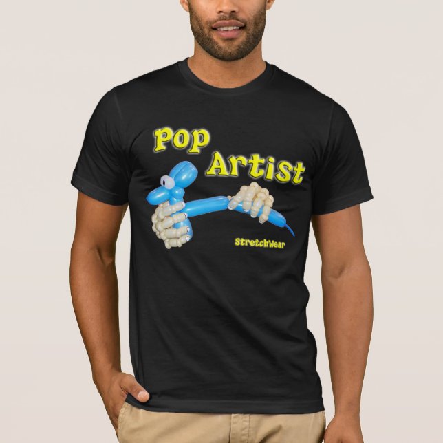 Pop Artist - Balloon Hands making Balloon Dog T-Shirt (Front)