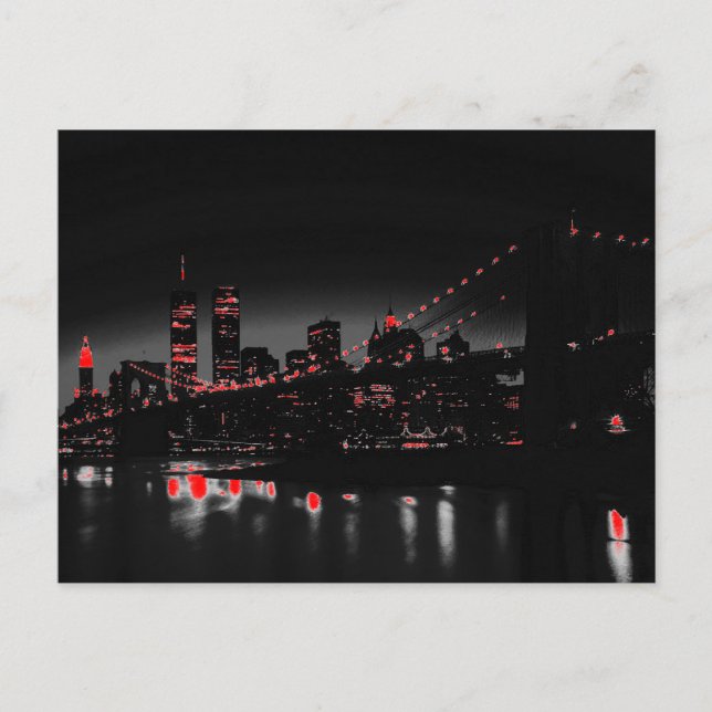 Pop At New York City Skyline Postcard (Front)
