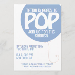 POP Baby Shower Invitation