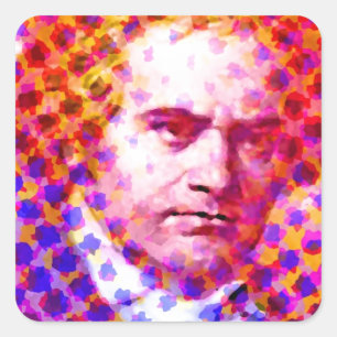 Pop Beethoven Square Sticker