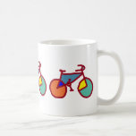 pop bikes coffee mug<br><div class="desc">Graphic colorful bicycles</div>