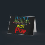 Pop Birthday Card for Grandpa Alternative<br><div class="desc">Your grandpa has a special name and you want him to feel special on his birthday. This Pop birthday card lets your grandfather know he is the world's best! Use the suggested text or customise the message for a truly personalised card for Pop.</div>