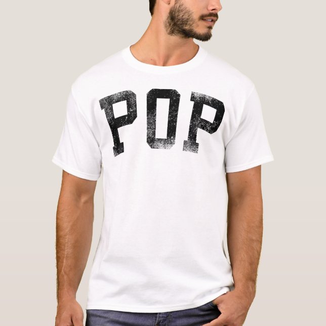 Pop Bold Font Birthday T-Shirt (Front)