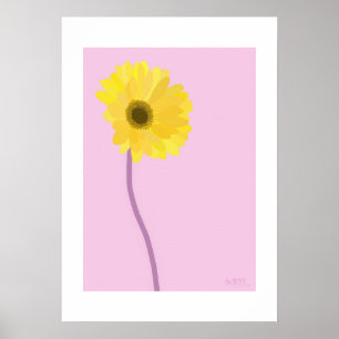 POP Botanical Art - Gerbera Poster