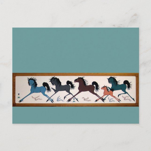 Pop Chalee Horse Mural Postcard (Front)