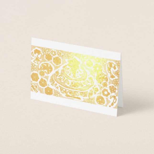 Pop Christmas up Peppermint Foil Card (Front)
