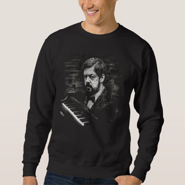 Pop Claude Debussy Music Piano Sweatshirt (Front)