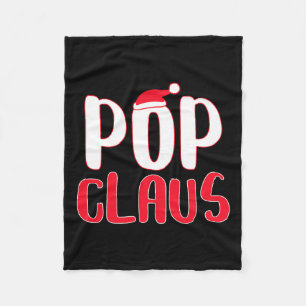Pop Claus Matching Santa Pop Christmas Fleece Blanket