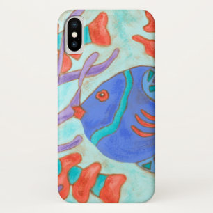 Pop-Coloured Fish iPhone X Case
