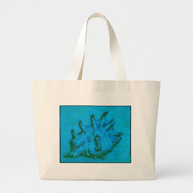 Pop Conch Large Tote Bag (Front)
