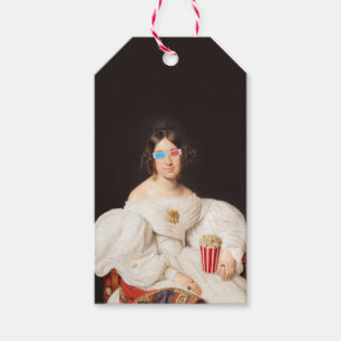 Pop Corn Diva with 3D Glasses Gift Tags