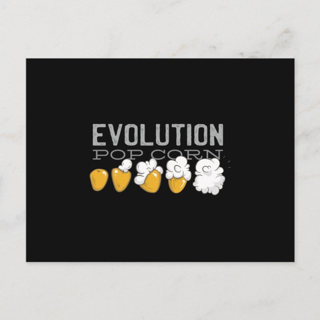 Pop Corn Evolution Postcard (Front)