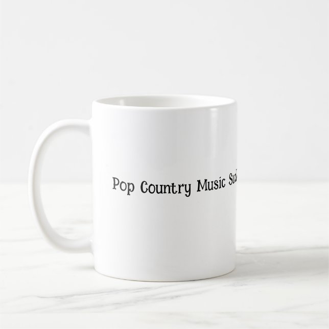 Pop Country Music Sucks. Coffee Mug (Left)