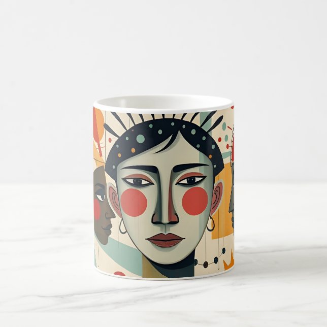 Pop Culture-Inspired Ceramic Mug (Center)