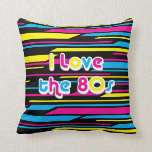 Pop Culture Retro I love the 80s Cushion
