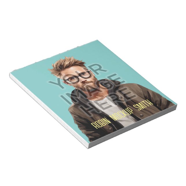 Pop Culture Signable Add Photo Personalised Custom Notepad (Angled)