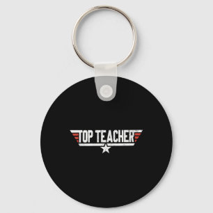 Pop Culture Top Teacher Appreciation Super Teacher Key Ring