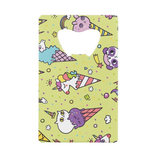 Pop Cute Ice Cream: Animal Pattern (Front)