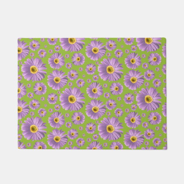 Pop Daisy Purple Doormat (Front)