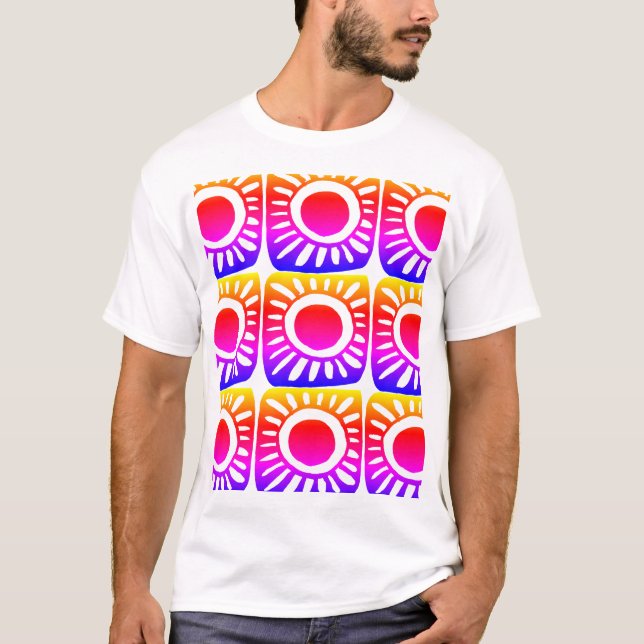 Pop design in bright colours T-Shirt (Front)