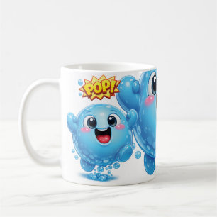 Pop Drop Blue Coffee Mug