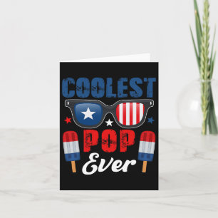 Pop Ever Sungles Ice Creams As American Flag Card