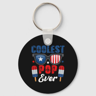 Pop Ever Sungles Ice Creams As American Flag  Key Ring