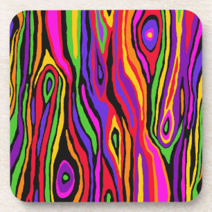 Pop Faux Bois Coaster