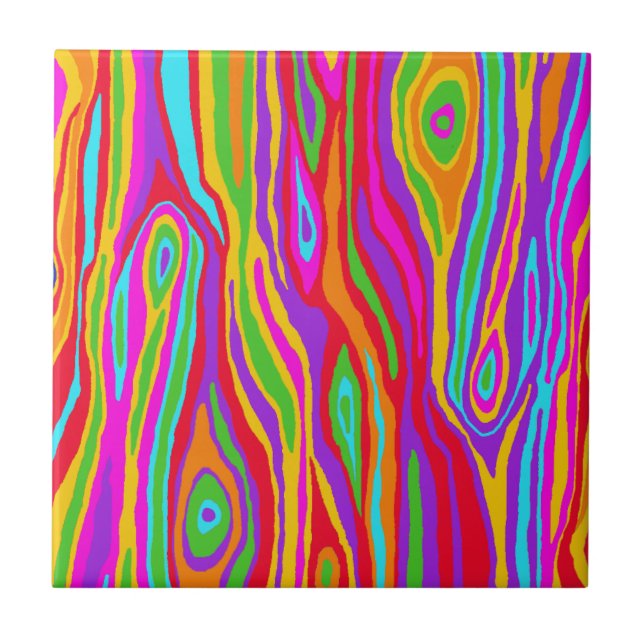 Pop Faux Bois Tile (Front)