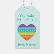 Pop fidget classroom valentine rainbow