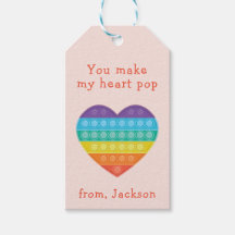 Pop fidget classroom valentine red