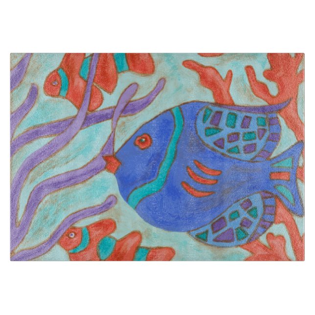 Pop Fish Cutting Board (Front)