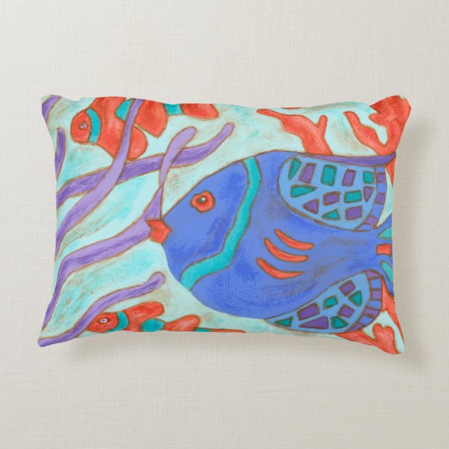 Pop Fish Decorative Cushion (Back)