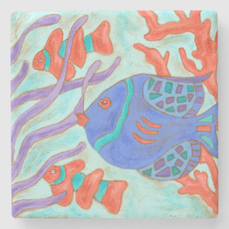Pop Fish Stone Coaster