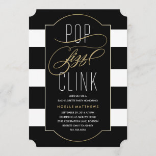 Pop Fizz Clink Bachelorette Party Invitation