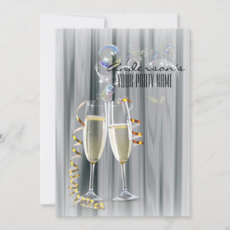 Pop Fizz Clink Champagne Invitation