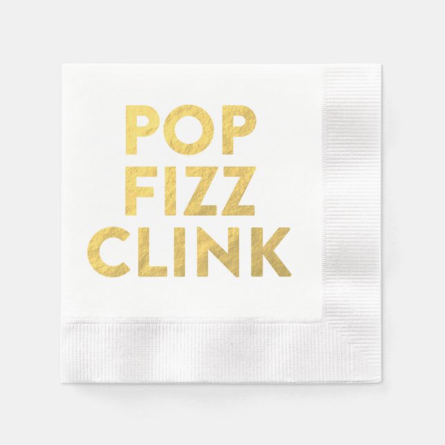 POP FIZZ CLINK Napkins (Front)