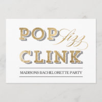 Pop Fizz Clink Party Invitation