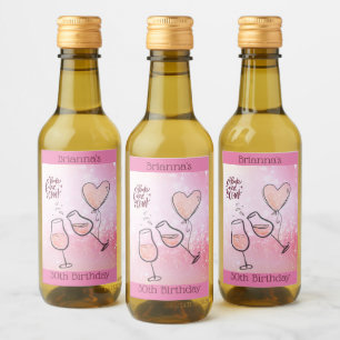 Pop Fizz Clink Wine Glass Sparkling Wine Celebrati Label