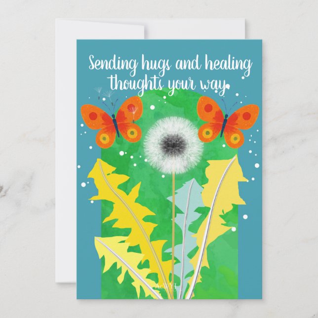 POP flower card -dandelion- (Front)