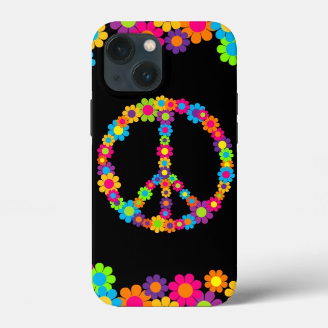 Pop Flower Power Peace Case-Mate iPhone Case (Back)