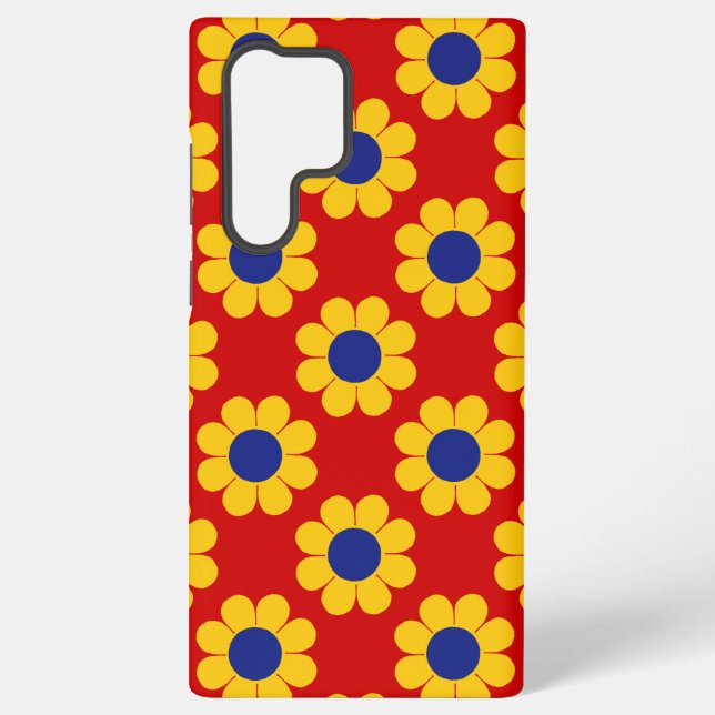 Pop Flower Power Samsung Galaxy S22 Ultra Case (Back)