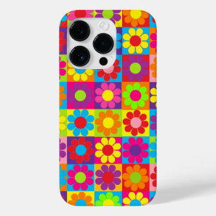 Pop Flower Power Squares Case-Mate iPhone 14 Pro Case