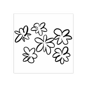 POP flower Rubber Stamp