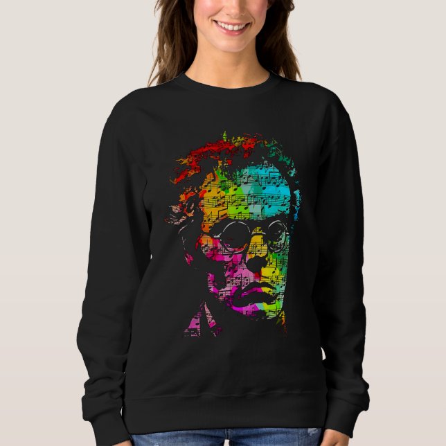 Pop Franz Schubert Music Composer Pianist 1 Sweatshirt (Front)
