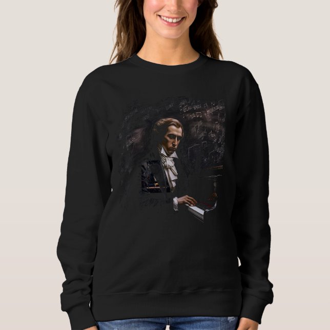 Pop Frederic Chopin Music Piano Sweatshirt (Front)