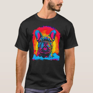 Pop French Bull Dog Sunset T-Shirt