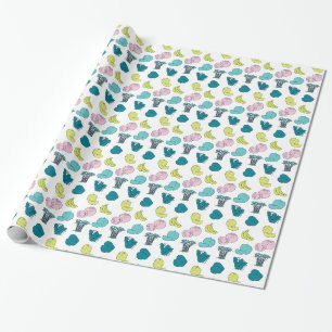 Pop Fruits and Vegetables Garden Wrapping Paper